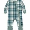 Promo 😍 Little Millie Green Plaid Long-Sleeve Footie - Infant For Baby & Maternity 😍
