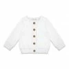 Coupon 😀 Little Millie White Button-Up Cardigan - Infant For Kids 🔔
