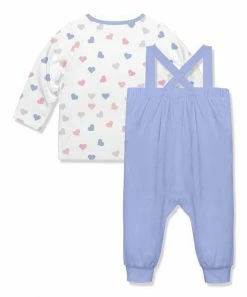 Wholesale π Little Millie White & Periwinkle Hearts Long-Sleeve Top & Ruffle Overalls - Infant & Toddler For Kids π 7 Wholesale π Little Millie White & Periwinkle Hearts Long-Sleeve Top & Ruffle Overalls - Infant & Toddler For Kids π -Little Millie-shop zu107500361 alt 3 tm1660240698