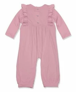 Best Pirce π Little Millie Dusty Pink Ruffle-Accent Long-Sleeve Playsuit - Infant For Baby & Maternity π 5 Best Pirce π Little Millie Dusty Pink Ruffle-Accent Long-Sleeve Playsuit - Infant For Baby & Maternity π -Little Millie-shop zu107500387 alt 2 tm1660240792