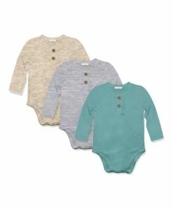 Brand new 😉 Little Millie Heather Gray Henley Bodysuit Set - Infant For Baby & Maternity 🔔