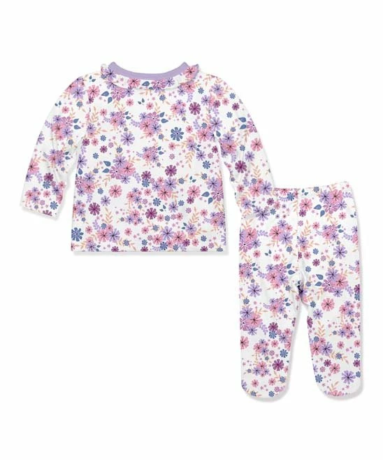 Cheapest π Little Millie White & Lilac Meadow Flower Button-Snap Top & Footie Pants - Infant For Baby & Maternity βοΈ 3 Cheapest π Little Millie White & Lilac Meadow Flower Button-Snap Top & Footie Pants - Infant For Baby & Maternity βοΈ - Image 3