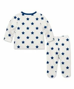 Best deal π Little Millie Cream & Cobalt Stars Button-Snap Top & Footie Pants - Infant For Baby & Maternity β€οΈ 5 Best deal π Little Millie Cream & Cobalt Stars Button-Snap Top & Footie Pants - Infant For Baby & Maternity β€οΈ -Little Millie-shop zu107500548 alt 2 tm1660237926