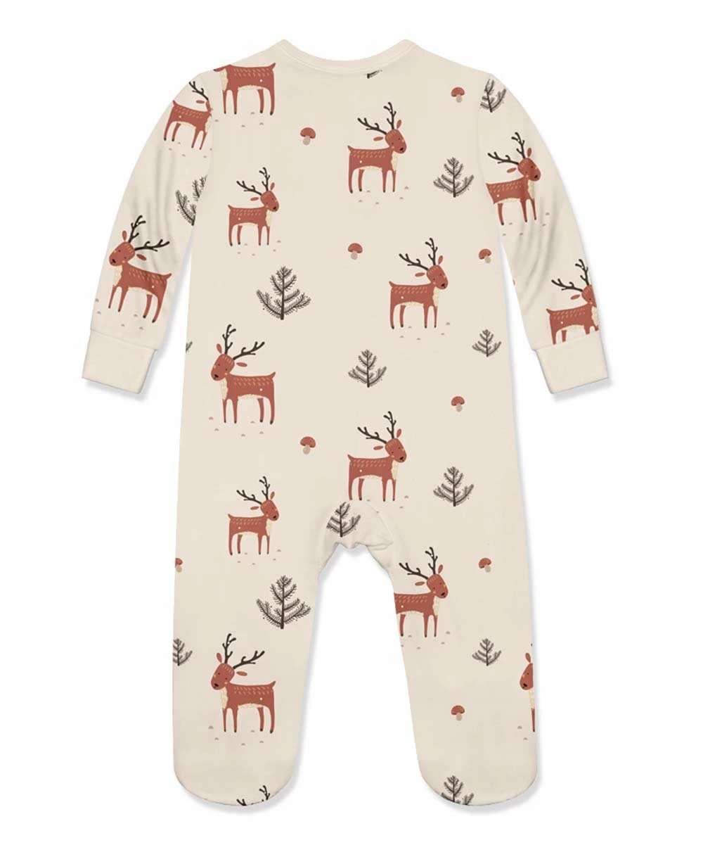 Coupon βοΈ Little Millie Tan & Brown Woodland Reindeer Footie - Infant For Baby & Maternity π 3 Coupon βοΈ Little Millie Tan & Brown Woodland Reindeer Footie - Infant For Baby & Maternity π - Image 3