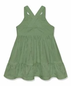 Cheapest 🎉 Little Millie Green Loden Frost Waffle-Knit A-Line 👗 Dress - Infant & Toddler For Kids ✔️ -Little Millie-shop zu107500631 alt 2 tm1662058957