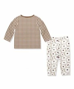 Brand new π Little Millie Brown Gingham Long-Sleeve Top & Tan Flower Pants - Infant For Baby & Maternity β 5 Brand new π Little Millie Brown Gingham Long-Sleeve Top & Tan Flower Pants - Infant For Baby & Maternity β -Little Millie-shop zu107500636 alt 2 tm1662058957