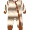Coupon 💯 Little Millie Dark Baked Clay Stripe Footie - Infant For Baby & Maternity 😍
