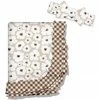 Promo 😀 Little Millie Light Tan Flower Blanket & Bow-Accent Headband For Baby & Maternity ⌛