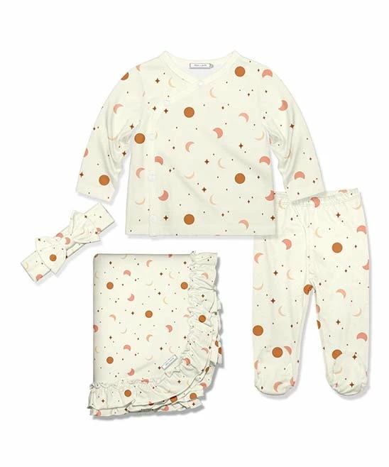 Best deal π Little Millie Light Cream & Coral Moon Star Long-Sleeve Top Set - Infant For Baby & Maternity 𧨠1 Best deal π Little Millie Light Cream & Coral Moon Star Long-Sleeve Top Set - Infant For Baby & Maternity π§¨