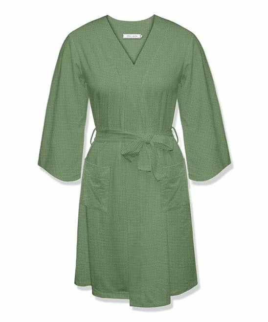 Best Pirce βοΈ Little Millie Loden Frost Waffle-Knit Tie-Waist Robe - π© Women β¨ 1 Best Pirce βοΈ Little Millie Loden Frost Waffle-Knit Tie-Waist Robe - π© Women β¨
