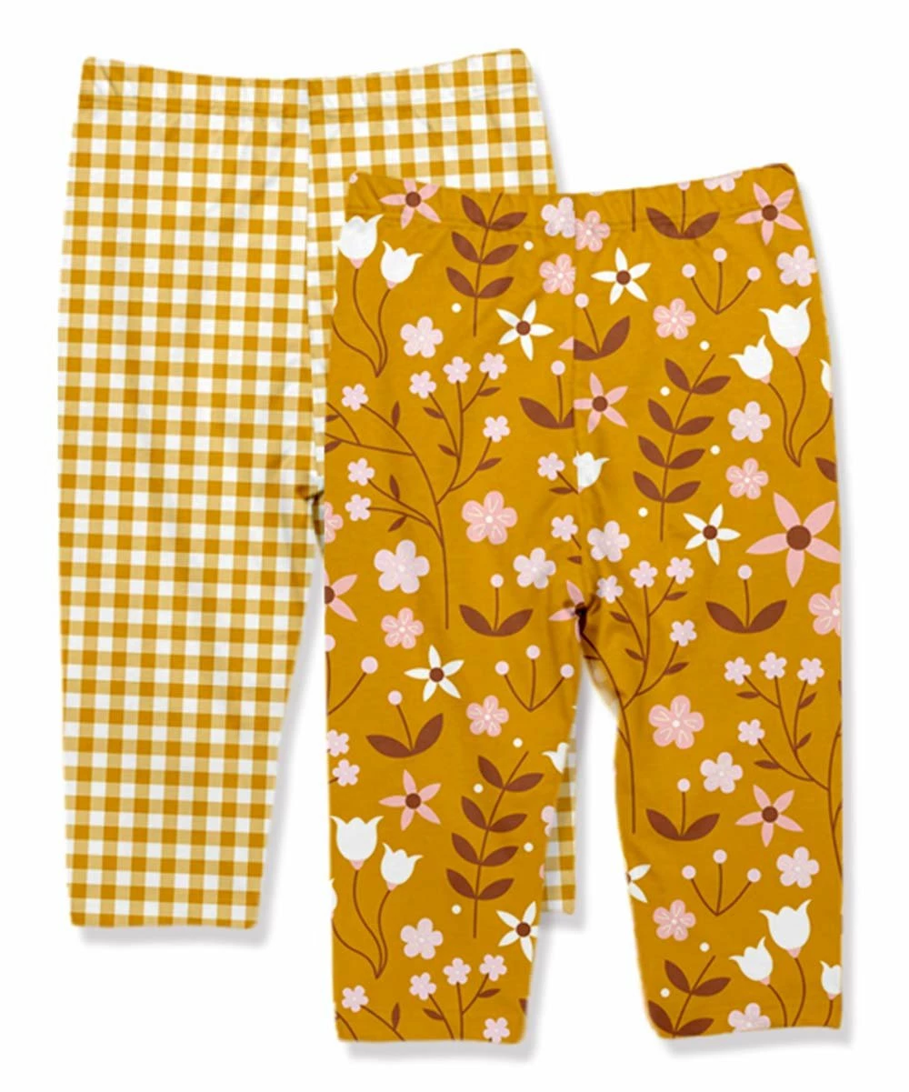 Flash Sale π₯° Little Millie Yellow Buttercup Floral Leggings Set - Infant & Toddler For Kids β 3 Flash Sale π₯° Little Millie Yellow Buttercup Floral Leggings Set - Infant & Toddler For Kids β - Image 3
