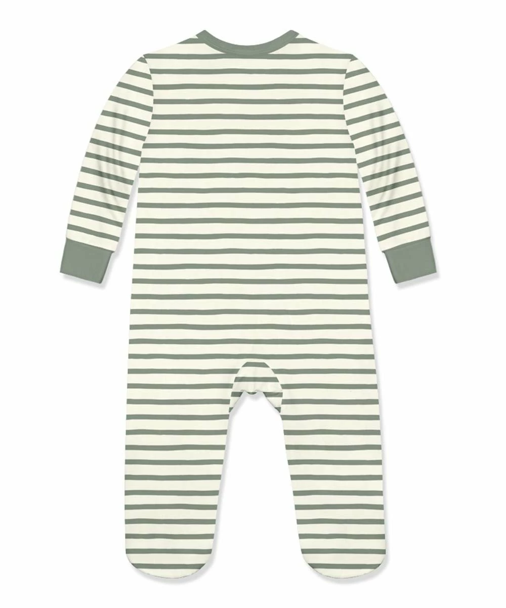 Flash Sale π₯ Little Millie Loden Frost & White Stripe Footie - Infant For Baby & Maternity π₯° 2 Flash Sale π₯ Little Millie Loden Frost & White Stripe Footie - Infant For Baby & Maternity π₯° - Image 2