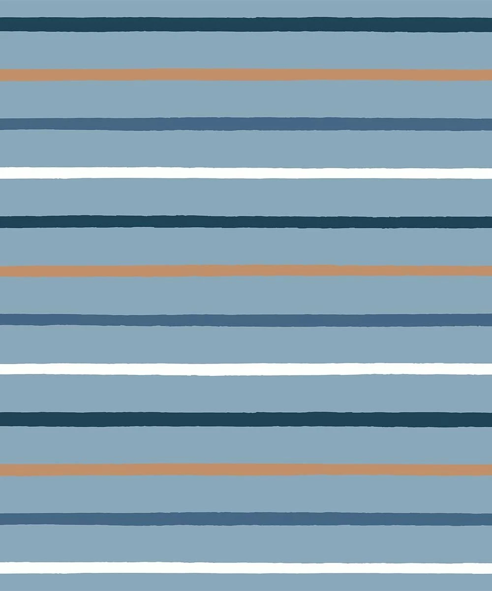 Cheapest π Little Millie Dusty Blue & Orange Safari Stripe Button-Snap Top & Footie Pants - Infant For Baby & Maternity π 2 Cheapest π Little Millie Dusty Blue & Orange Safari Stripe Button-Snap Top & Footie Pants - Infant For Baby & Maternity π - Image 2