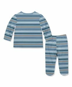 Cheapest π Little Millie Dusty Blue & Orange Safari Stripe Button-Snap Top & Footie Pants - Infant For Baby & Maternity π 5 Cheapest π Little Millie Dusty Blue & Orange Safari Stripe Button-Snap Top & Footie Pants - Infant For Baby & Maternity π -Little Millie-shop zu107507117 alt 2 tm1660237926