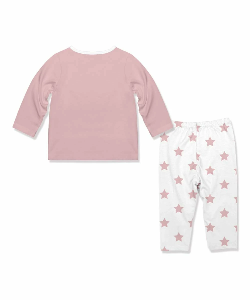 Promo βοΈ Little Millie Pink & White Stars Long-Sleeve Top & Straight-Leg Pants - Infant & Toddler For Kids π 3 Promo βοΈ Little Millie Pink & White Stars Long-Sleeve Top & Straight-Leg Pants - Infant & Toddler For Kids π - Image 3
