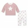 Promo ✔️ Little Millie Pink & White Stars Long-Sleeve Top & Straight-Leg Pants - Infant & Toddler For Kids 🎉
