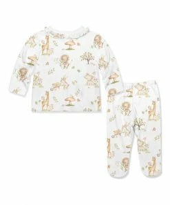 Best Pirce π Little Millie White & Brown Safari Sam Button-Snap Top & Footie Pants - Infant For Baby & Maternity π 5 Best Pirce π Little Millie White & Brown Safari Sam Button-Snap Top & Footie Pants - Infant For Baby & Maternity π -Little Millie-shop zu107507151 alt 2 tm1660237926