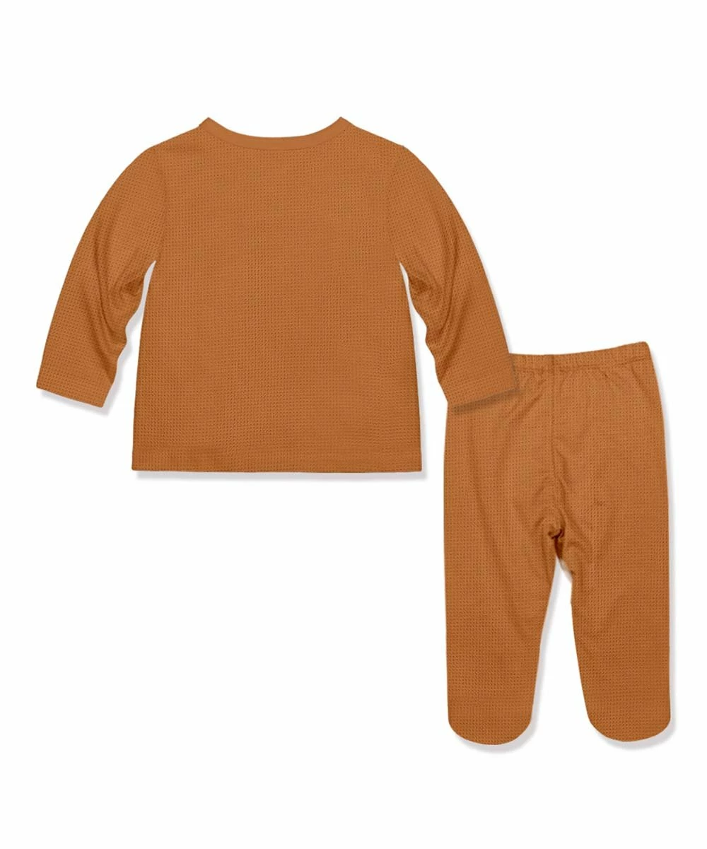 Best Pirce π Little Millie Rust Waffle-Knit Long-Sleeve Top & Pants - Infant For Baby & Maternity π 3 Best Pirce π Little Millie Rust Waffle-Knit Long-Sleeve Top & Pants - Infant For Baby & Maternity π - Image 3