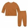Best Pirce 🛒 Little Millie Rust Waffle-Knit Long-Sleeve Top & Pants - Infant For Baby & Maternity 👍
