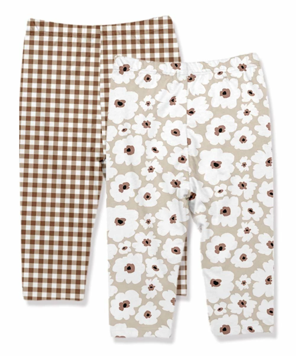 Cheapest π Little Millie Brown & White Flower Leggings Set - Infant & Toddler For Kids π 3 Cheapest π Little Millie Brown & White Flower Leggings Set - Infant & Toddler For Kids π - Image 3