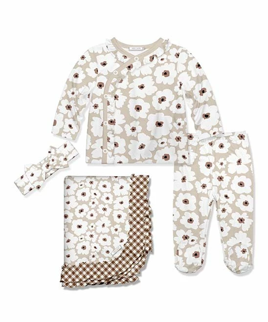 Buy π₯ Little Millie Light Tan & White Flower Long-Sleeve Top Set - Infant For Baby & Maternity π 1 Buy π₯ Little Millie Light Tan & White Flower Long-Sleeve Top Set - Infant For Baby & Maternity π