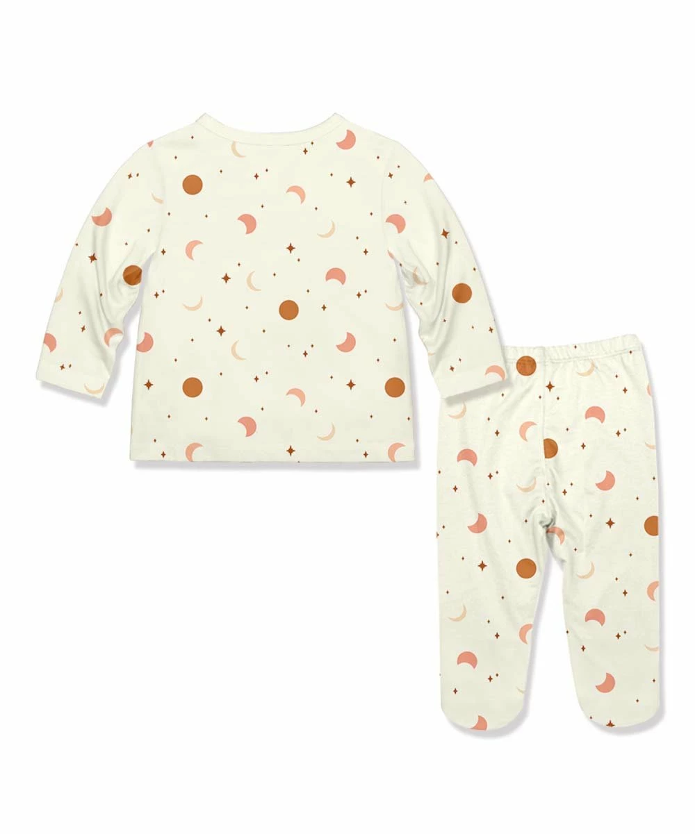 Discount π― Little Millie Cream Moons Stars Long-Sleeve Top & Pants - Infant For Baby & Maternity π 3 Discount π― Little Millie Cream Moons Stars Long-Sleeve Top & Pants - Infant For Baby & Maternity π - Image 3