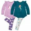 Cheap ❤️ Millie Loves Lily Lilac & Purple Darling Unicorns Leggings Set - Infant, Toddler & 👧 Girls For Baby & Maternity ⌛
