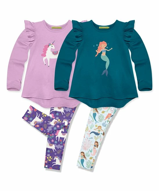 Cheap β€οΈ Millie Loves Lily Lilac & Purple Darling Unicorns Leggings Set - Infant, Toddler & π§ Girls For Baby & Maternity β 1 Cheap β€οΈ Millie Loves Lily Lilac & Purple Darling Unicorns Leggings Set - Infant, Toddler & π§ Girls For Baby & Maternity β