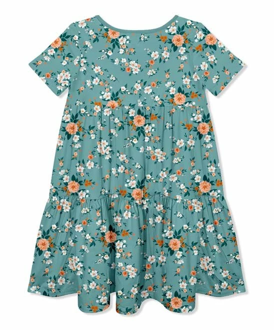 Deals π Millie Loves Lily Nile Blue Floral Garden Tiered Button-Front A-Line π Dress - Infant, Toddler & π§ Girls For Baby & Maternity π₯ 3 Deals π Millie Loves Lily Nile Blue Floral Garden Tiered Button-Front A-Line π Dress - Infant, Toddler & π§ Girls For Baby & Maternity π₯ - Image 3