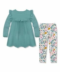 Best Sale 𧨠Millie Loves Lily Nile Blue Ruffle Long-Sleeve Top & Pink Sweet Meadow Leggings - Infant, Toddler & π§ Girls For Kids π 5 Best Sale 𧨠Millie Loves Lily Nile Blue Ruffle Long-Sleeve Top & Pink Sweet Meadow Leggings - Infant, Toddler & π§ Girls For Kids π -Little Millie-shop zu107733094 alt 2 tm1659032163