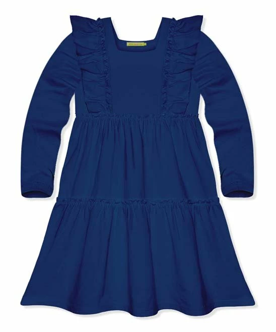 Best Sale β Simply Millie By Millie Loves Lily Navy Ruffle Tiered Long-Sleeve A-Line π Dress - Infant & Toddler For Kids π 1 Best Sale β Simply Millie By Millie Loves Lily Navy Ruffle Tiered Long-Sleeve A-Line π Dress - Infant & Toddler For Kids π