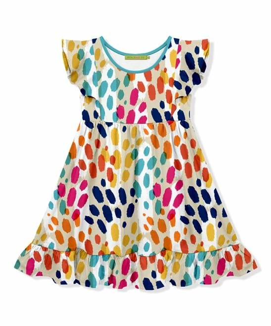 Discount π Millie Loves Lily Wheat Rainbow Leopard Angel-Sleeve π Dress - Infant, Toddler & π§ Girls For Kids π 1 Discount π Millie Loves Lily Wheat Rainbow Leopard Angel-Sleeve π Dress - Infant, Toddler & π§ Girls For Kids π