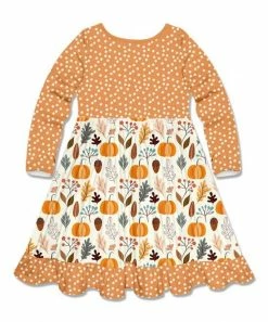 Flash Sale β¨ Millie Loves Lily Cream & Orange Autumn Frost Pocket Long-Sleeve A-Line π Dress - π§ Girls For Kids 𧨠5 Flash Sale β¨ Millie Loves Lily Cream & Orange Autumn Frost Pocket Long-Sleeve A-Line π Dress - π§ Girls For Kids 𧨠-Little Millie-shop zu107760262 alt 2 tm1659031904