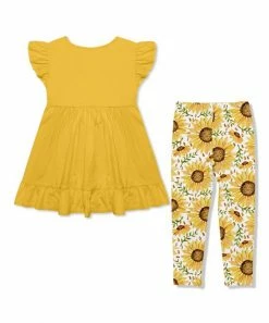 Wholesale π₯° Millie Loves Lily Yellow Angel-Sleeve Babydoll Top & Yellow Sunflower Leggings - Toddler & π§ Girls For Kids β€οΈ 5 Wholesale π₯° Millie Loves Lily Yellow Angel-Sleeve Babydoll Top & Yellow Sunflower Leggings - Toddler & π§ Girls For Kids β€οΈ -Little Millie-shop zu107797858 alt 2 tm1661864954