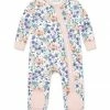Coupon 🔥 Little Millie White & Pink Meadow Floral Ruffle-Trim Footie - Infant For Baby & Maternity ✔️