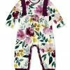 Outlet 🌟 Little Millie Cream Fall Petals Ruffle-Trim Long-Sleeve Playsuit - Infant For Baby & Maternity 👏