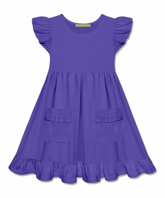 Best Pirce π Simply Millie By Millie Loves Lily Blue Iris Pocket Angel-Sleeve π Dress - Toddler & π§ Girls For Kids π 1 Best Pirce π Simply Millie By Millie Loves Lily Blue Iris Pocket Angel-Sleeve π Dress - Toddler & π§ Girls For Kids π