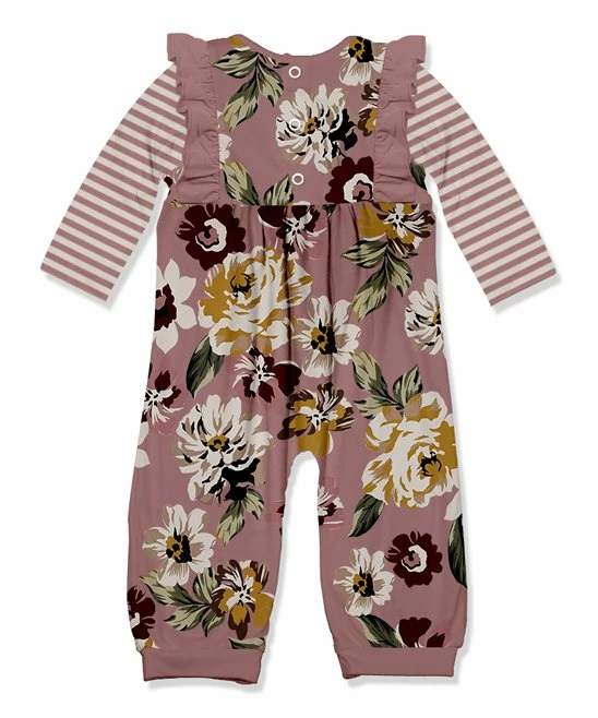 Best Sale β€οΈ Little Millie Rose Floral Earth Ruffle-Trim Long-Sleeve Playsuit - Infant For Baby & Maternity π 3 Best Sale β€οΈ Little Millie Rose Floral Earth Ruffle-Trim Long-Sleeve Playsuit - Infant For Baby & Maternity π - Image 3