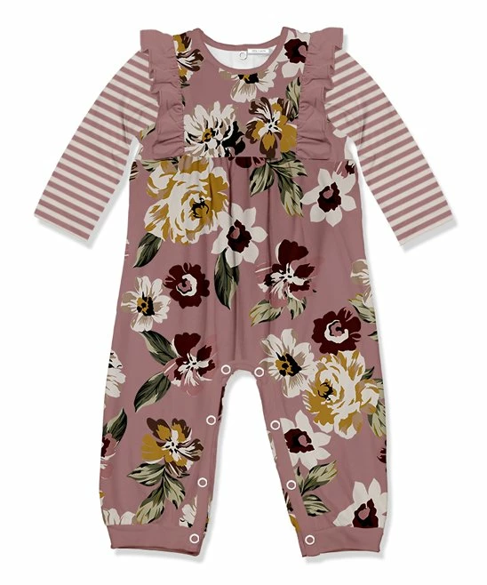 Best Sale β€οΈ Little Millie Rose Floral Earth Ruffle-Trim Long-Sleeve Playsuit - Infant For Baby & Maternity π 1 Best Sale β€οΈ Little Millie Rose Floral Earth Ruffle-Trim Long-Sleeve Playsuit - Infant For Baby & Maternity π