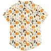 Cheapest 🎉 Millie & Maxx Cream & Orange Autumn Frost Short-Sleeve Button-Up - Boys For Kids ❤️