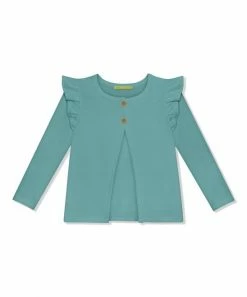 Promo 👏 Simply Millie By Millie Loves Lily Nile Blue French Terry Button-Front Cardigan - Infant, Toddler & 👧 Girls For Kids ⌛