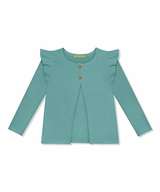 Promo π Simply Millie By Millie Loves Lily Nile Blue French Terry Button-Front Cardigan - Infant, Toddler & π§ Girls For Kids β 1 Promo π Simply Millie By Millie Loves Lily Nile Blue French Terry Button-Front Cardigan - Infant, Toddler & π§ Girls For Kids β