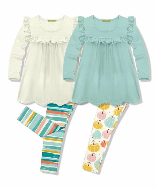 Best Pirce π Millie Loves Lily Mint Ruffle Long-Sleeve Babydoll Top Set - Infant For Kids β 1 Best Pirce π Millie Loves Lily Mint Ruffle Long-Sleeve Babydoll Top Set - Infant For Kids β