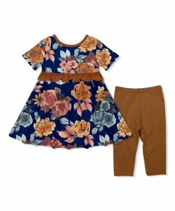 Wholesale π Little Millie Navy Autumn Florals Ruffle A-Line π Dress & Brown Leggings - Infant For Baby & Maternity π 7 Wholesale π Little Millie Navy Autumn Florals Ruffle A-Line π Dress & Brown Leggings - Infant For Baby & Maternity π -Little Millie-shop zu107837707 alt 3 tm1659373801