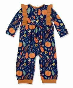 Promo π Little Millie Navy & Orange πͺ Thanksgiving Leaves Ruffle-Trim Playsuit - Infant For Kids π 5 Promo π Little Millie Navy & Orange πͺ Thanksgiving Leaves Ruffle-Trim Playsuit - Infant For Kids π -Little Millie-shop zu107837836 alt 2 tm1659373801