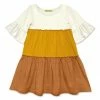 Cheapest ⌛ Simply Millie By Millie Loves Lily Marigold & Rust Trumpet-Sleeve Tiered A-Line 👗 Dress - 👧 Girls For Kids ⭐