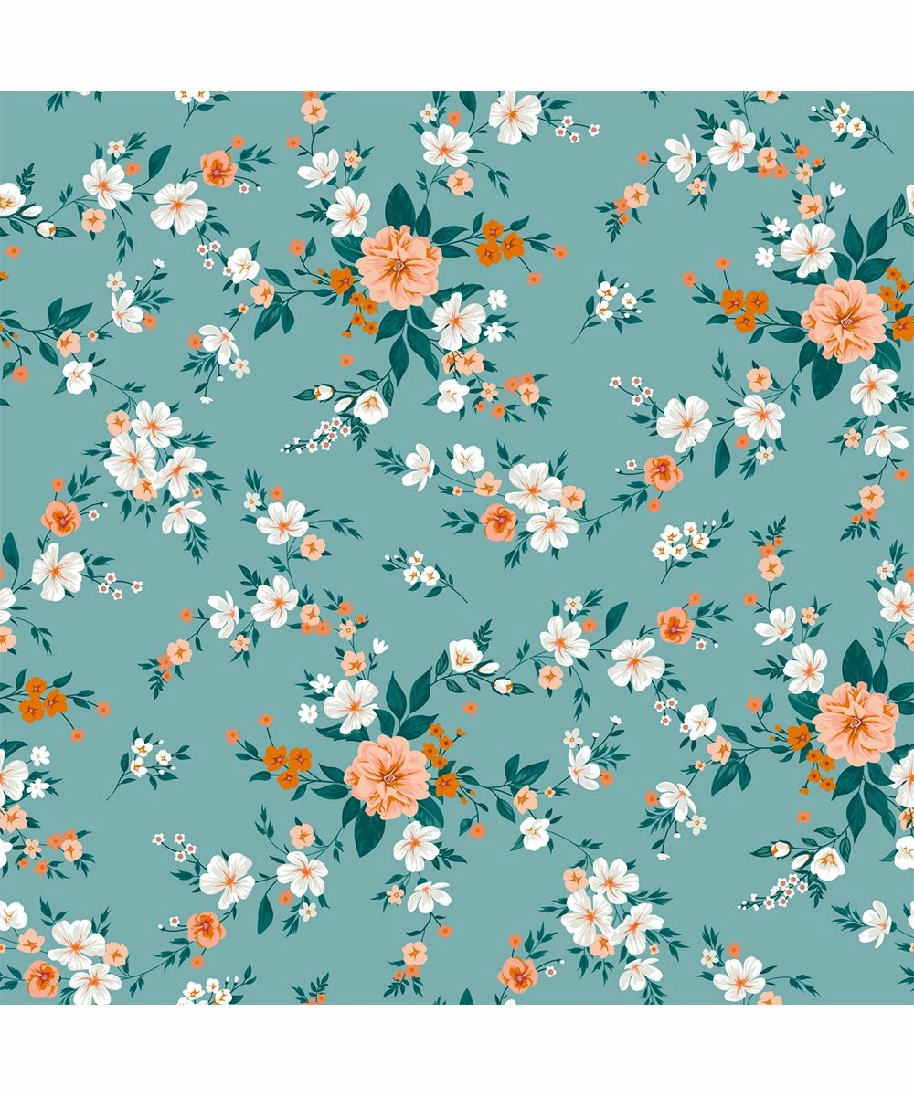 New π Millie Loves Lily Nile Blue & Peach Floral Garden Puff-Sleeve Babydoll π Dress - π§ Girls For Kids π 3 New π Millie Loves Lily Nile Blue & Peach Floral Garden Puff-Sleeve Babydoll π Dress - π§ Girls For Kids π - Image 3