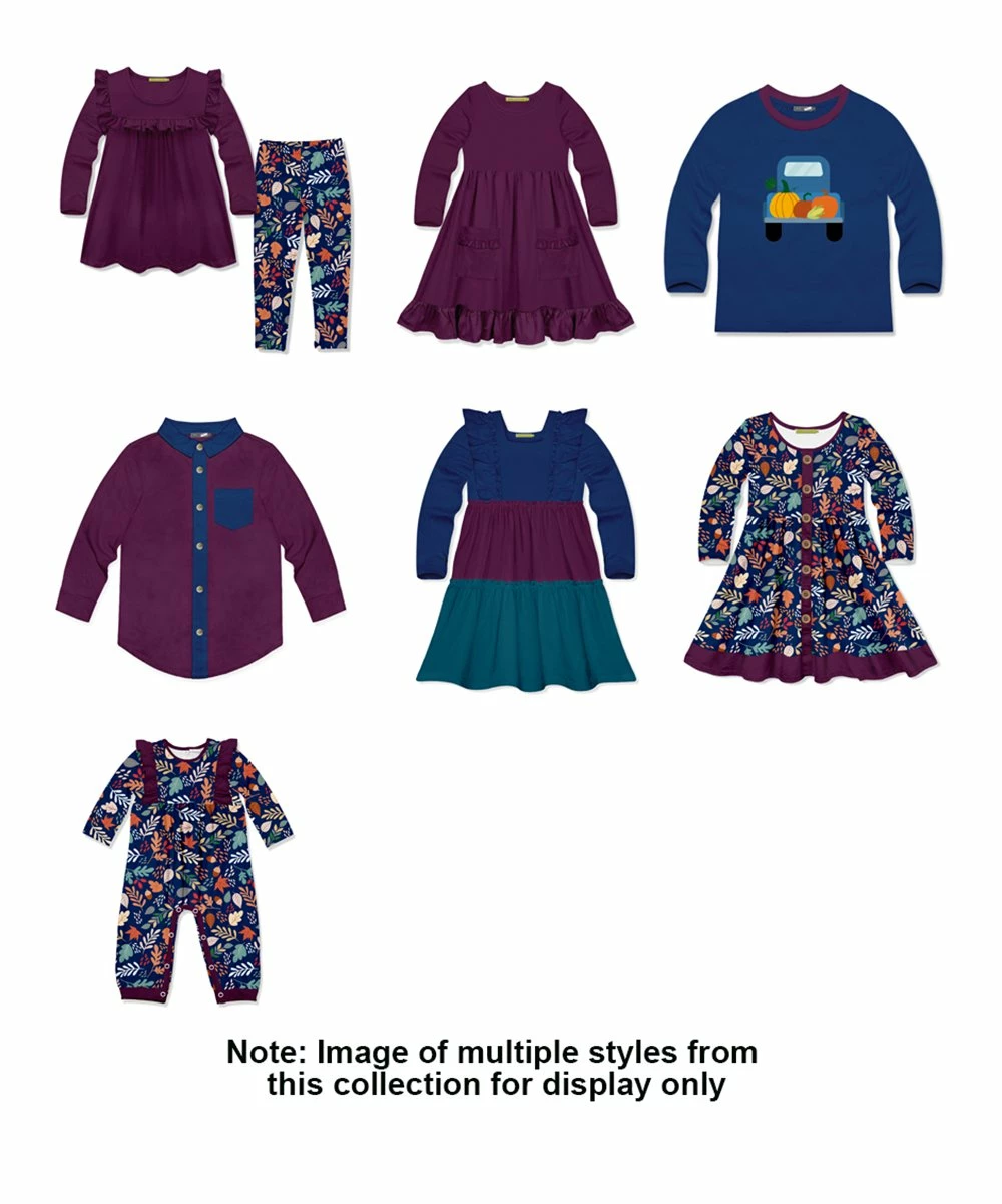 New π Millie & Maxx Navy Pumpkin Truck Long-Sleeve Raglan Tee - Toddler For Kids β 2 New π Millie & Maxx Navy Pumpkin Truck Long-Sleeve Raglan Tee - Toddler For Kids β - Image 2