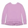 Outlet ✔️ Simply Millie By Millie Loves Lily Lilac French Terry Ruffle-Hem Sweater - 👧 Girls For Kids 🛒