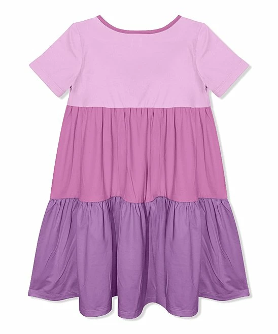 Promo π Simply Millie By Millie Loves Lily Violet & Purple Tiered Button-Front A-Line π Dress - Infant, Toddler & π§ Girls For Kids β¨ 2 Promo π Simply Millie By Millie Loves Lily Violet & Purple Tiered Button-Front A-Line π Dress - Infant, Toddler & π§ Girls For Kids β¨ - Image 2